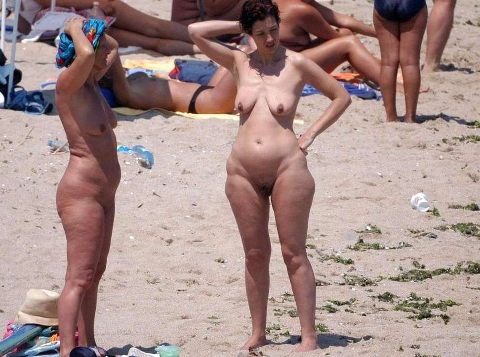 Mature nudist Beach images picture